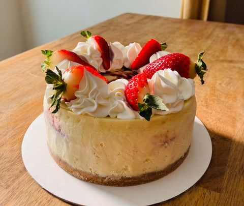 strawberry swirl cheescake