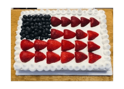 American Flag Cheesecake