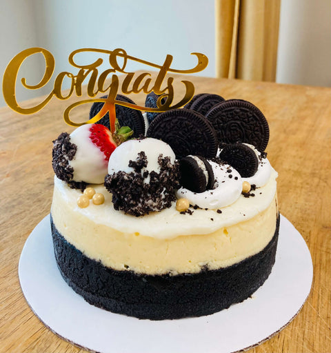 "Proud of You! Grad" - Oreo Cheesecake