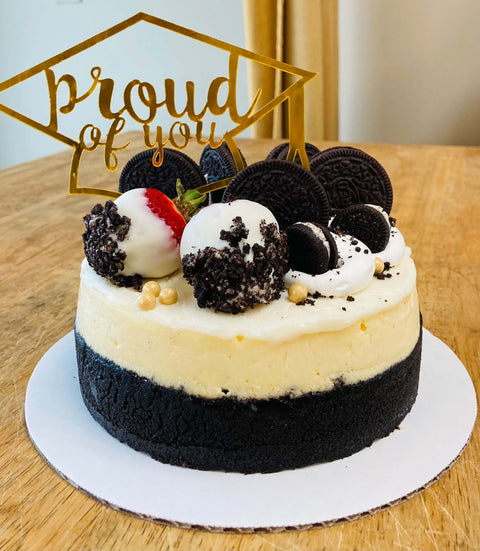 "Proud of You! Grad" - Oreo Cheesecake