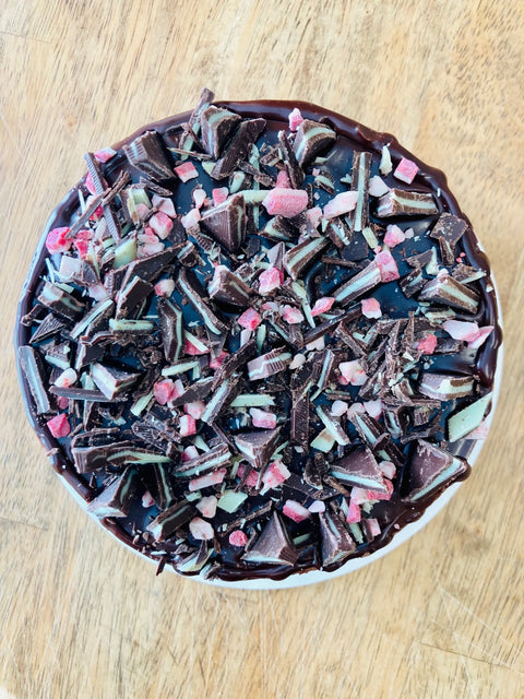 Chocolate Peppermint Crunch Cheesecake