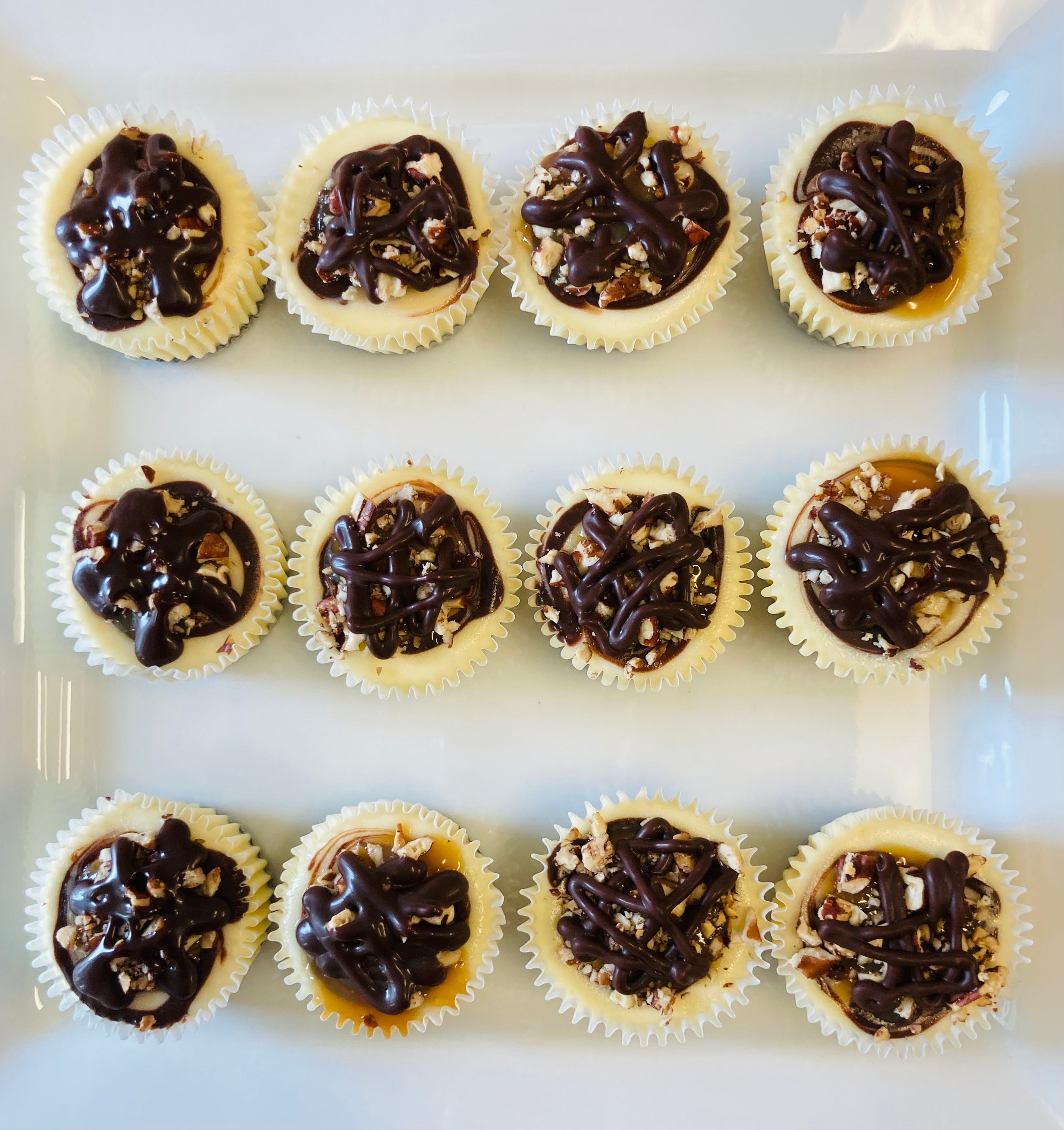Turtle Cheesecake Minis 1 Dozen The Cheesecake Boutique