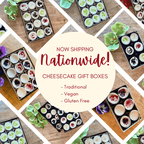 An assortment of Mini cheesecake collections that are shipped nationwide