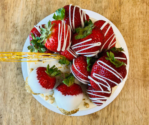 Happy Birthday Cheesecakes - Strawberry-topped