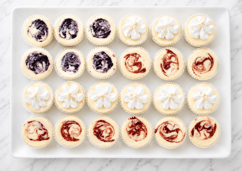 Red, White & Blue Cheesecake Minis (24 Count Shippable Box)