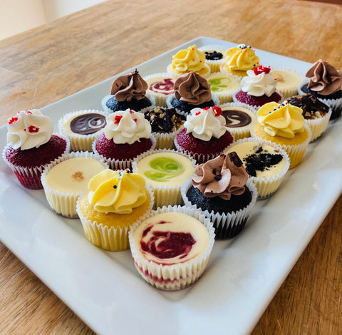 Mini Cheesecakes and Mini CupCakes